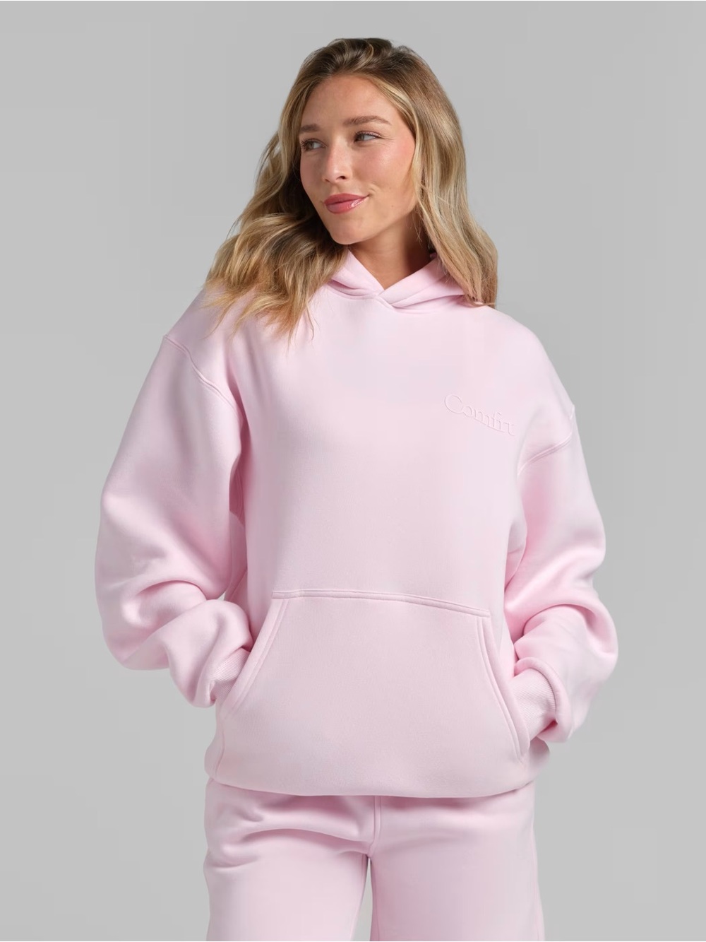 Confrt Light Pink Hoodie